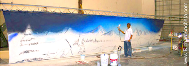 Richard Ancheta - airbrush painting - Montreal